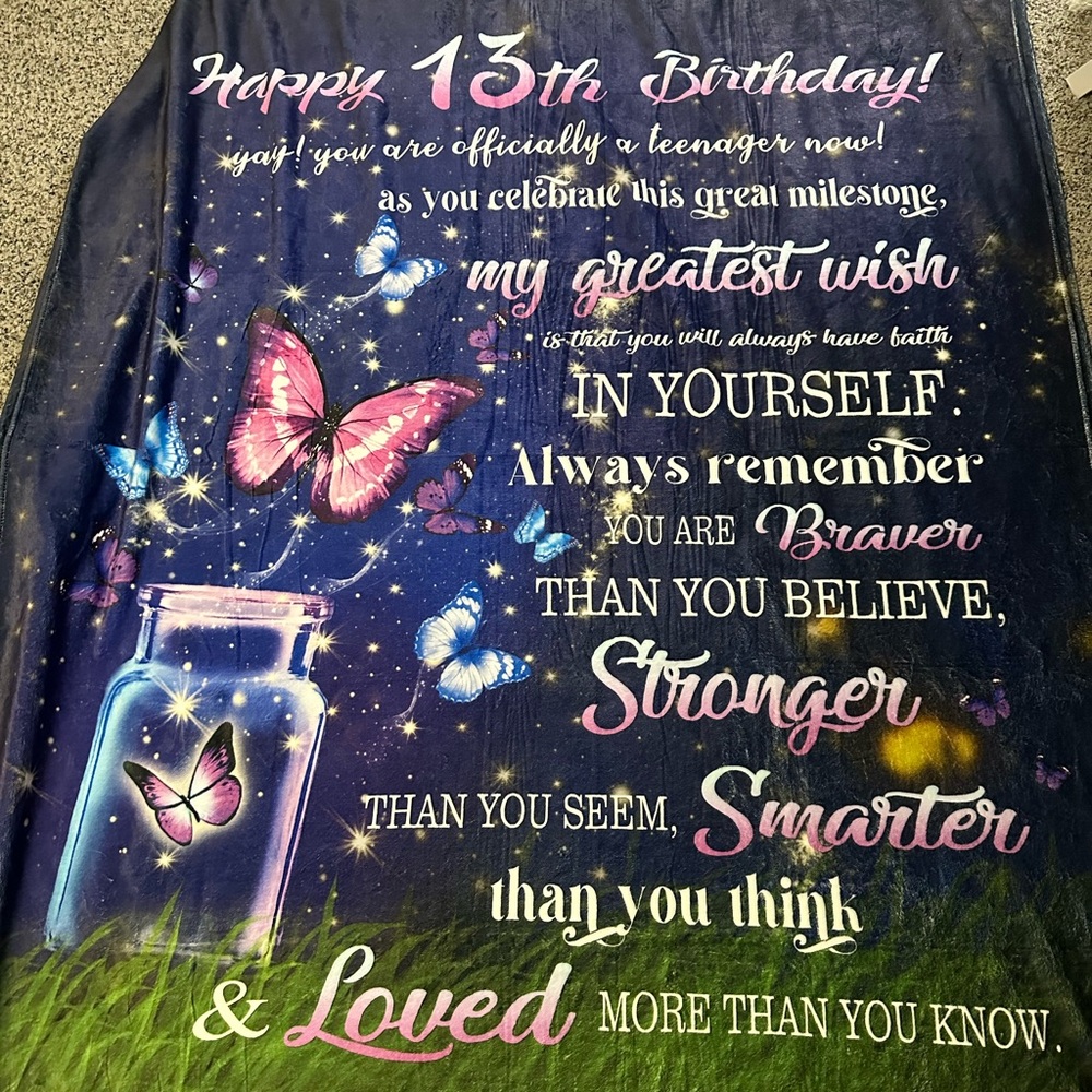 Happy 13th blanket